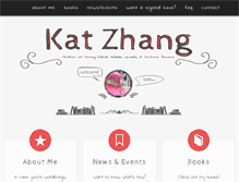 Tablet Screenshot of katzhangwriter.com